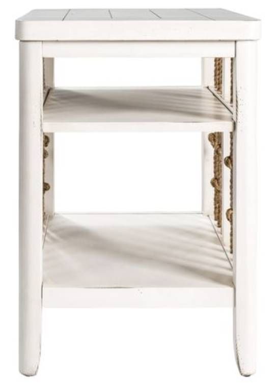 Liberty Furniture Dockside II White Chair Side Table-2