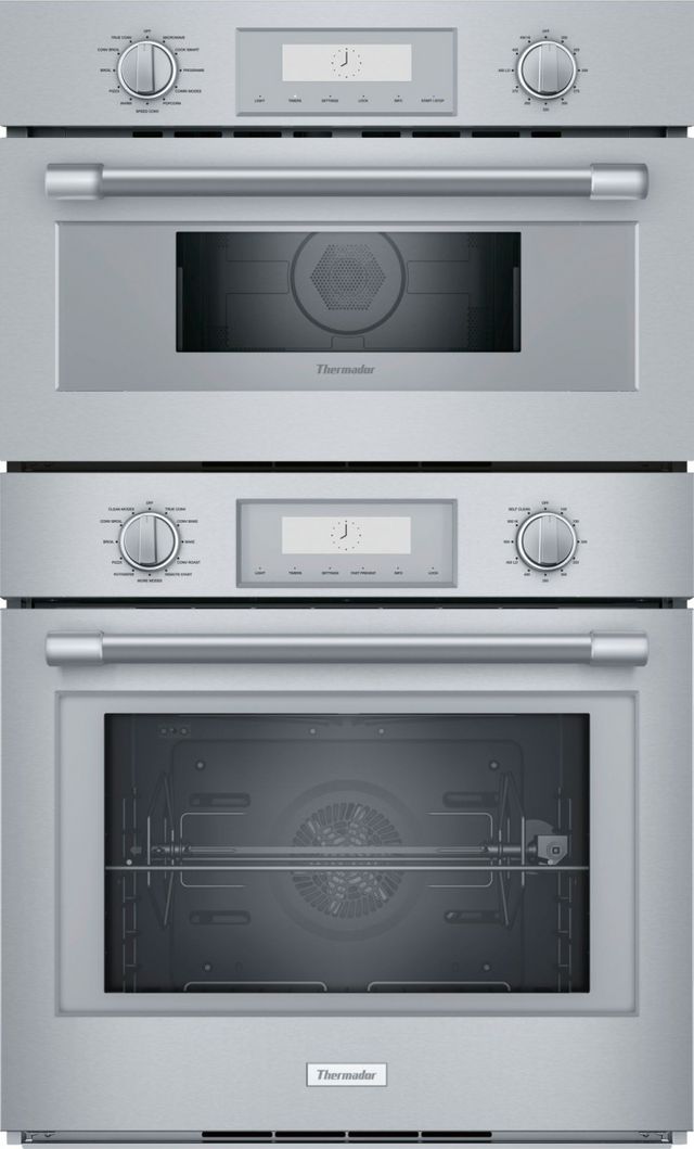 Thermador® Professional 30" Stainless Steel Oven/Micro Combo Electric Wall Oven