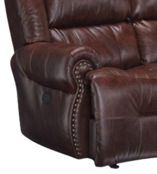 Best® Home Furnishings Customizable Genet Power Tilt Headrest Space Saver® Leather Sofa-1
