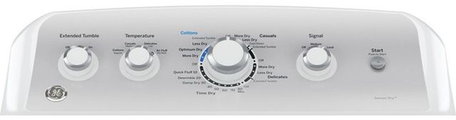 GE® 7.2 Cu. Ft. White Electric Dryer-3