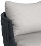 Elements International Bali Dark Gray/Olefin Gray Aluminum/Fabric Outdoor Chair-5