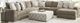 Albany Industries 4-Piece Haven Cocoa Sectional-0