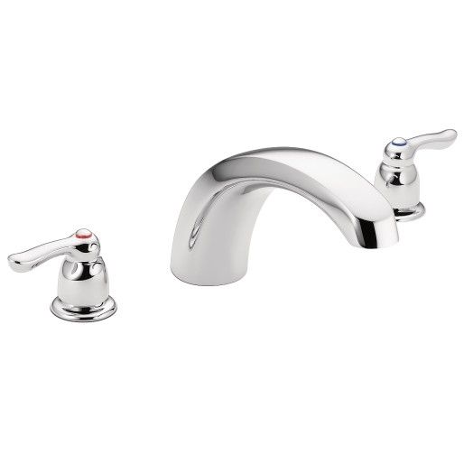 Moen® Chateau Chrome Two-Handle Low Arc Roman Tub Faucet-0