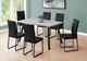 Monarch Specialties Inc. Grey Wood Top Dining Table with Metal Base-3