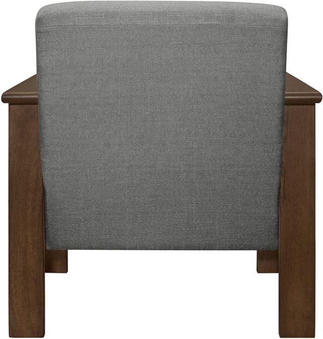 Mazin Furniture Helena Gray Upholstered Storage Accent Chair-3