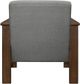 Mazin Furniture Helena Gray Upholstered Storage Accent Chair-3