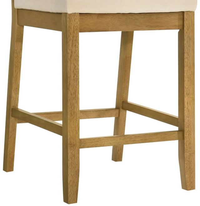 Armen Living Yaneli 4-Piece Amber Glow/White Counter Stool Set-4