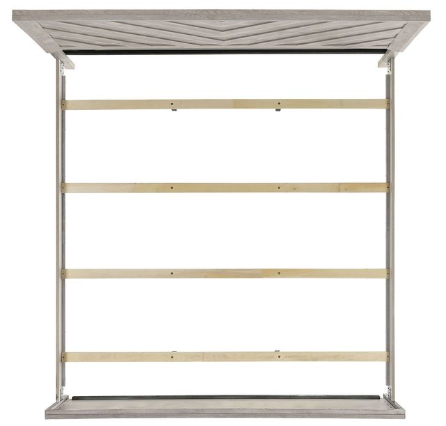 Elements International Ellen Ash White King Panel Bed-3