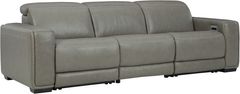 Signature Design by Ashley® Correze 3-Piece Gray Power Reclining Sectional