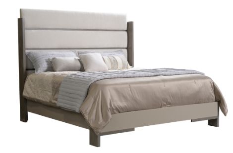 Country View Woodworking Customizable Queen Upholstered Panel Bed-0