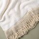 Magnolia Home by Joanna Gaines Essential Antique White Tassel Throw-1