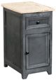 Horizon Home® Calistoga Marble Top Side Table with Charcoal Base-0
