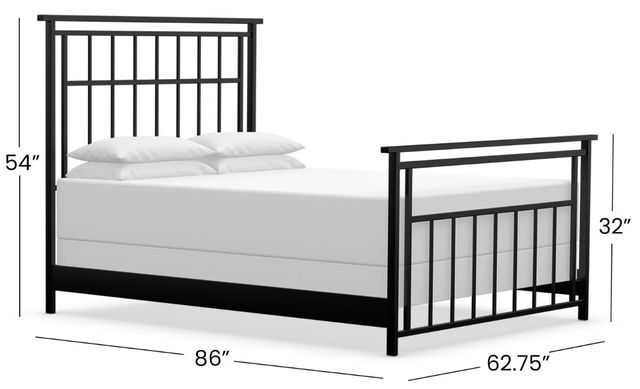 Wesley Allen Customizable Aspen Queen Iron Bed-1