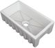 ZLINE Venice 30" White Matte Farmhouse Single Bowl Fireclay Kitchen Sink-0