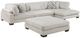 Homelegance® Tinley 4-Piece Beige Modular Sectional with Chaise and Ottoman-0