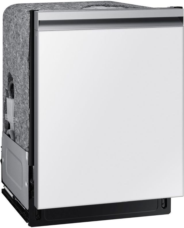 Samsung Bespoke 24" White Glass Top Control Built-In Dishwasher-0