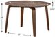 Winners Only® Uptown Medium Walnut Round Dining Table-3