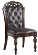 Furniture of America® Nouvelle 2-Piece Brown Cherry/Espresso Dining Side Chair Set-0