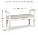 Signature Design by Ashley® Realyn Antique White Accent Bench-2