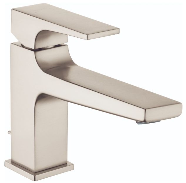 Hansgrohe Metropol Brushed Nickel 1.2 GPM Single-Hole Faucet 100 with Lever Handle-0