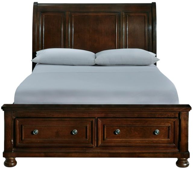 Millennium® by Ashley® Porter Rustic Brown Queen Storage Sleigh Bed-2