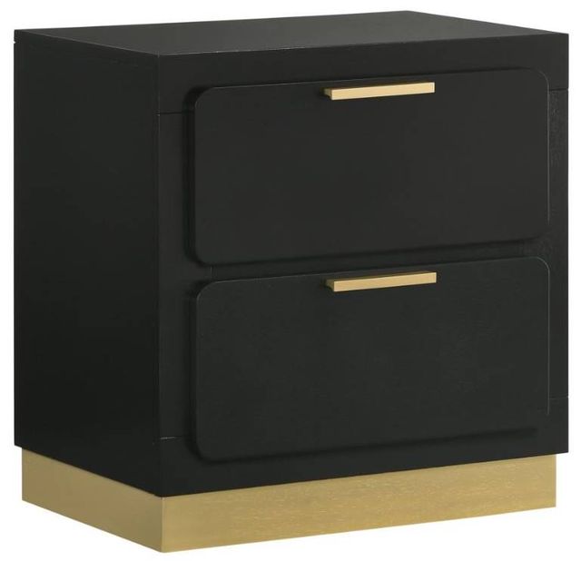 Coaster® Caraway 4-Piece Black California King Bedroom Set-3