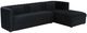 TOV Furniture Callie 2-Piece Black Right Arm Facing L-Shaped Sectional-0