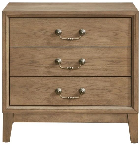Flexsteel® Arlington Warm Oak 3-Drawer Nightstand-3