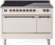 Ilve® Nostalgie II Series 48" Antique White Pro Style Induction Range-0