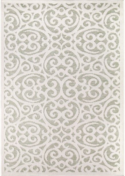 Orian Knitweave Tillman Natural Verde 5'x8' Area Rug-0