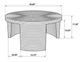 Coaster® Artina Natural Brown Round Coffee Table-2