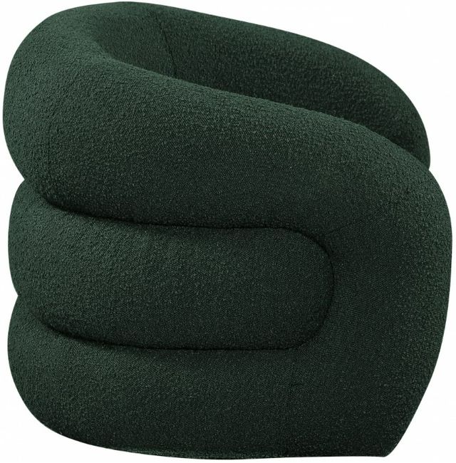 Meridian Furniture Roxbury Green Boucle Fabric Swivel Accent Chair-2