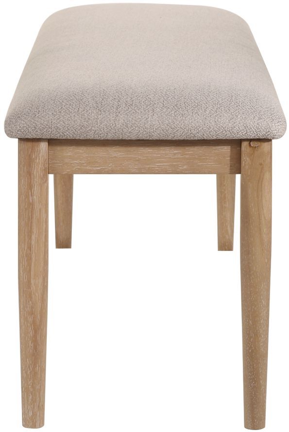 Crown Mark Arden Beige Dining Bench-1