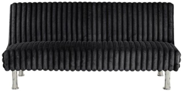 Furniture of America® Hinwil Black Futon Sleeper Sofa-2