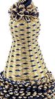 A & B Home Blue/Gold Decorative Tassel-3