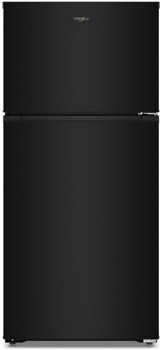 Whirlpool® 28" 14.3 Cu. Ft. Black Top Freezer Refrigerator with Total Coverage Cooling-0