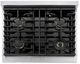 ZLINE Marino 30" Stainless Steel Pro Style Dual Fuel Range with 4-Burner DuoPro™ Cooktop and Electric Convection Oven and Polished Gold Accents-4