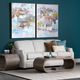 Crestview Collection Infinity Stained Cocktail Table-1