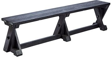C R Plastics Harvest Black Bench-0
