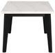 Furniture of America® Sabro White Rectangular Dining Table with Black Base-3