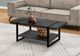 Table de centre de Monarch Specialties - Noir-2