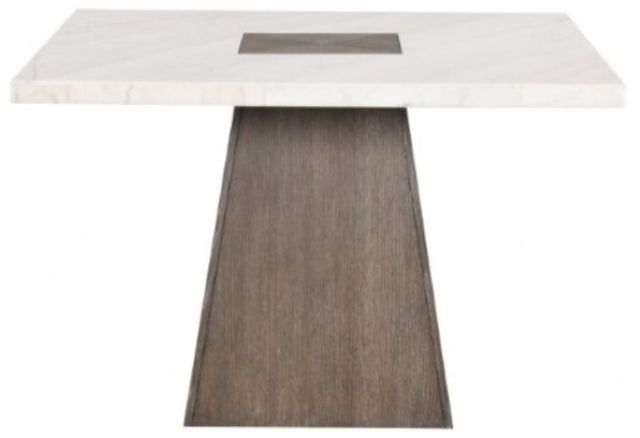 Furniture of America® Grasten White Counter Table with Dark Walnut Base-2