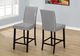 Monarch Specialties Inc. 2-Piece Grey Counter Height Side Chair Set-4