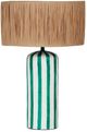 TOV Furniture Ravello Green Striped Table Lamp-0