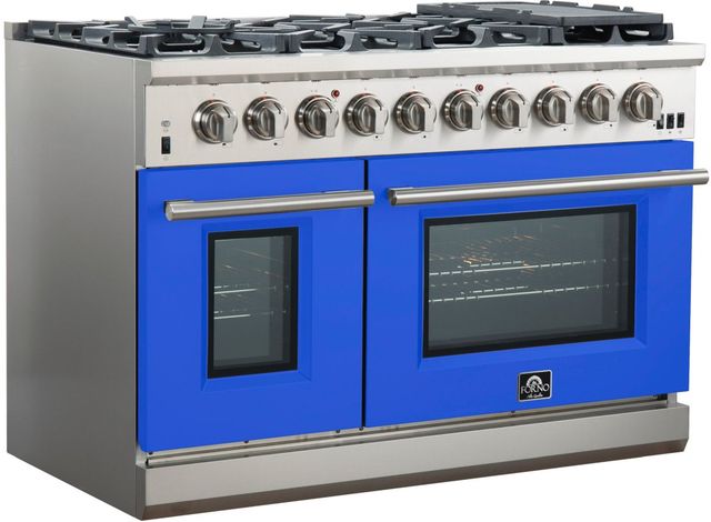 FORNO® 48" Cobalt Blue Range Door-2