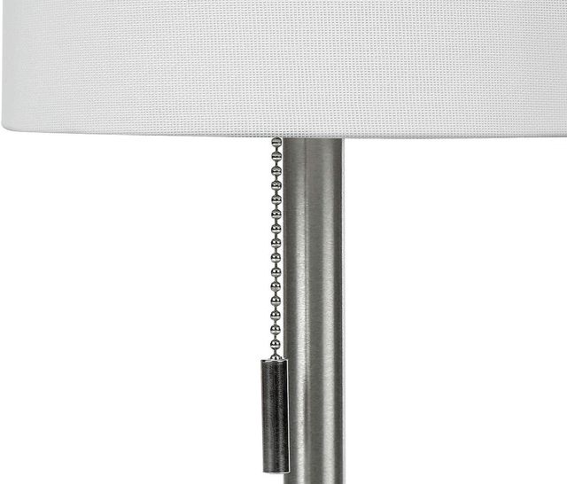 Monarch Specialties Inc. Set Of 2 17"H Silver Metal Table Lamps-1