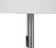 Monarch Specialties Inc. Set Of 2 17"H Silver Metal Table Lamps-1