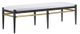 Currey & Company Visby Cerused Black/Brushed Brass Bench-0