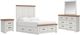 Benchcraft® Savonport 4-Piece Brown/White Queen Panel Storage Bedroom Set-0
