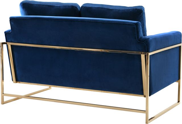 Meridian Furniture Mila Navy Velvet Loveseat-2